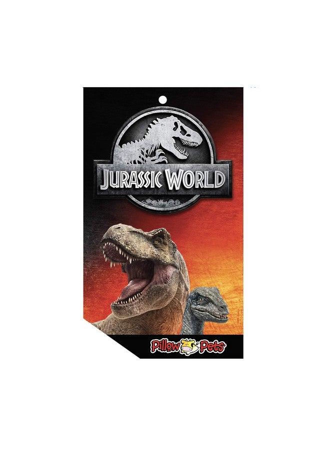 Pillow Pets 16” Blue Velociraptor Stuffed Animal Jurassic World Dinosaur Plush Toy - Image 5