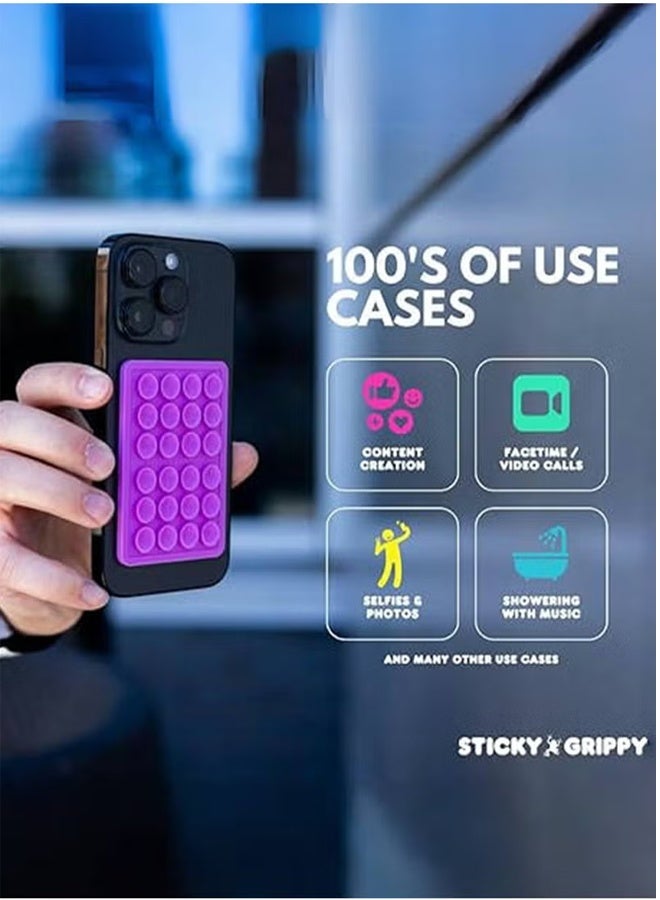 بولوز حامل هاتف من السيليكون مع أكواب شفط – مجموعة 8 قطع، حامل هاتف قوي بأكواب شفط، مثالي للمرايا، البلاط، الزجاج والأسطح الملساء – لاستخدام بدون يدين للمكالمات الفيديو، المكياج، الصور الشخصية والتعليم. - Image 5