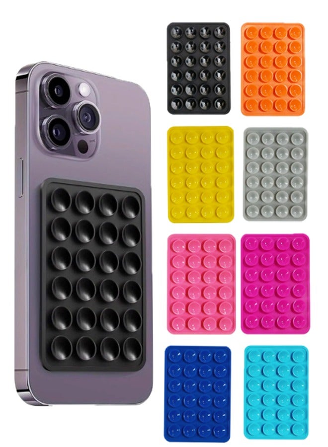 بولوز حامل هاتف من السيليكون مع أكواب شفط – مجموعة 8 قطع، حامل هاتف قوي بأكواب شفط، مثالي للمرايا، البلاط، الزجاج والأسطح الملساء – لاستخدام بدون يدين للمكالمات الفيديو، المكياج، الصور الشخصية والتعليم. - Image 1