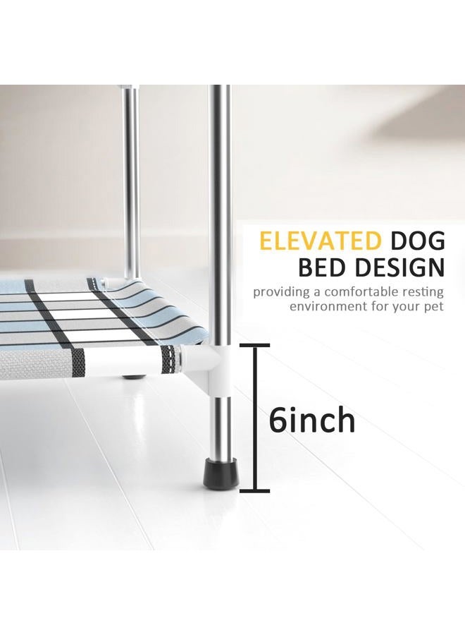 Caghash Bedside Window Dog Bunk Bed - Double Elevated Human Dog Bed with Guardrail 2 Layers Window Perch Dogs Cot 2-Tier Bedside Sleeper for Multi-Pet Households (20'' x 20'' x 25'') - Image 5