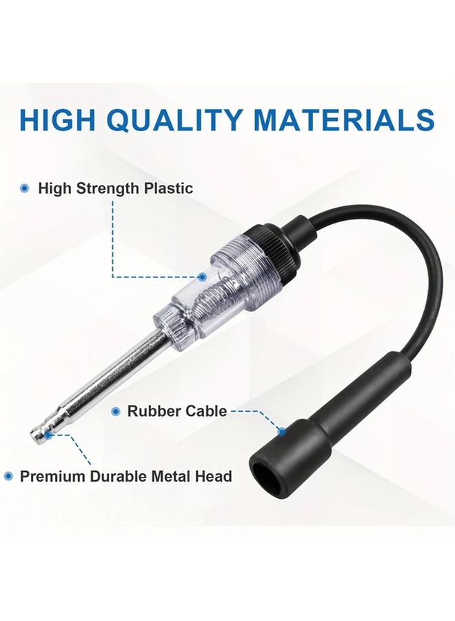 قطعتان من أداة اختبار شمعة الإشعال، مصنوعة من البلاستيك المتين مع مؤشر LED أحمر، متوافقة مع نماذج السيارات المختلفة. - Image 5