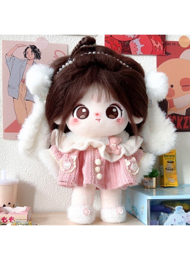 Official Genuine Annual Cotton Doll 20cm Doll Clothes With Skeleton Nude Doll Can Be Changed Plush Doll In Stock-Specifications:20cm (skeleton Has Been Taken Care Of)-Color: Annual Naked Baby + Puppy Sweater + Panda Shoes + Gifts - Image 5