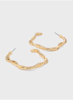 Ella Limited Edition Dimante Hoop Earrings  - Image 2