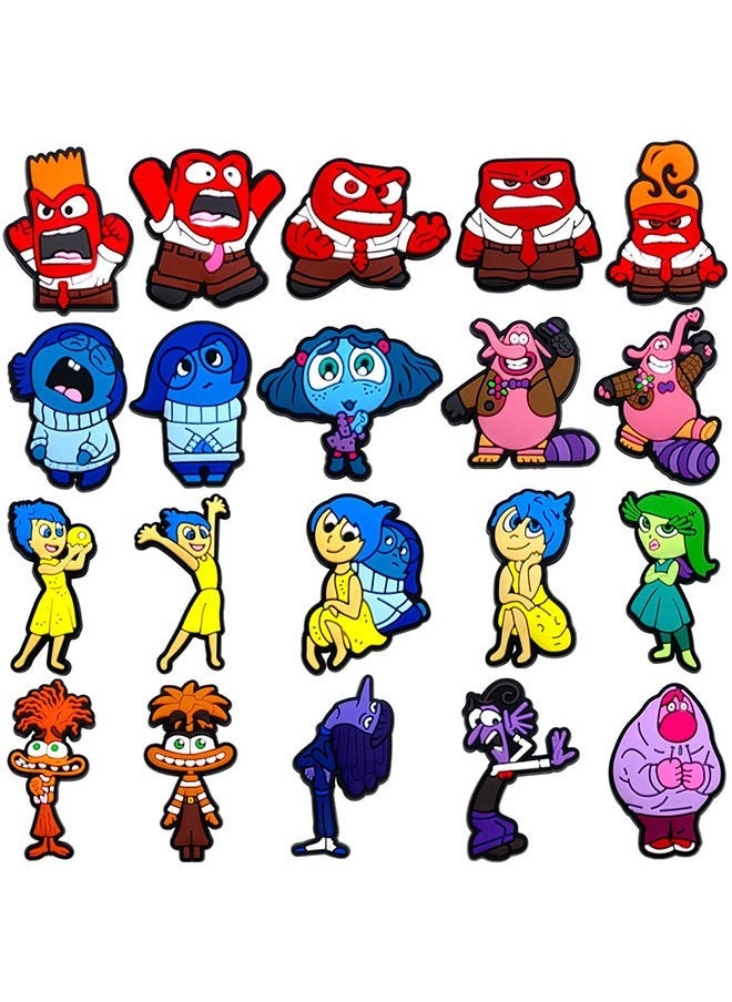20PCS Crocs Shoe Decoration Charms, INSIDE OUT Series Charms Shoes Charm for Crocs Hole Hole Shoe, for Kids Boys Girls Men Women Party Supplies - Image 2