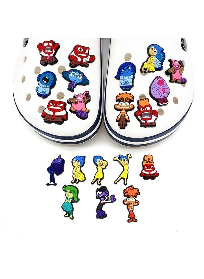 20PCS Crocs Shoe Decoration Charms, INSIDE OUT Series Charms Shoes Charm for Crocs Hole Hole Shoe, for Kids Boys Girls Men Women Party Supplies - Image 1