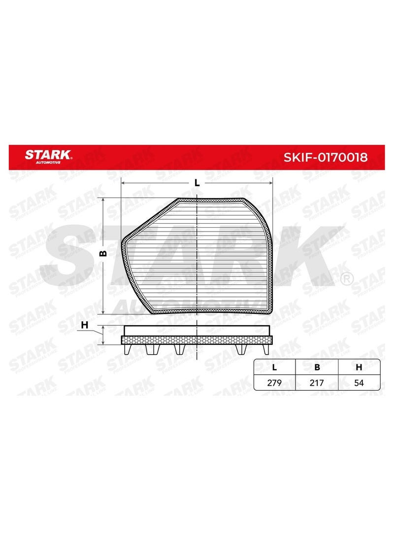 Stark STARK - POLLEN FILTER / CABIN FILTER FOR MERCEDES / CHRYSLER - 2028300018 / 2028300318 / 2108300718 / 2028300218 / 05101438AA / 05101439AA / 71775179  - Image 4