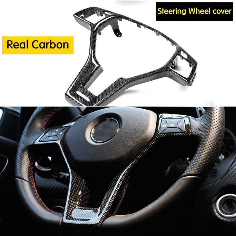 Wivplex Carbon Fiber Steering Wheel Trim Cover for Mercedes-Benz - Image 4