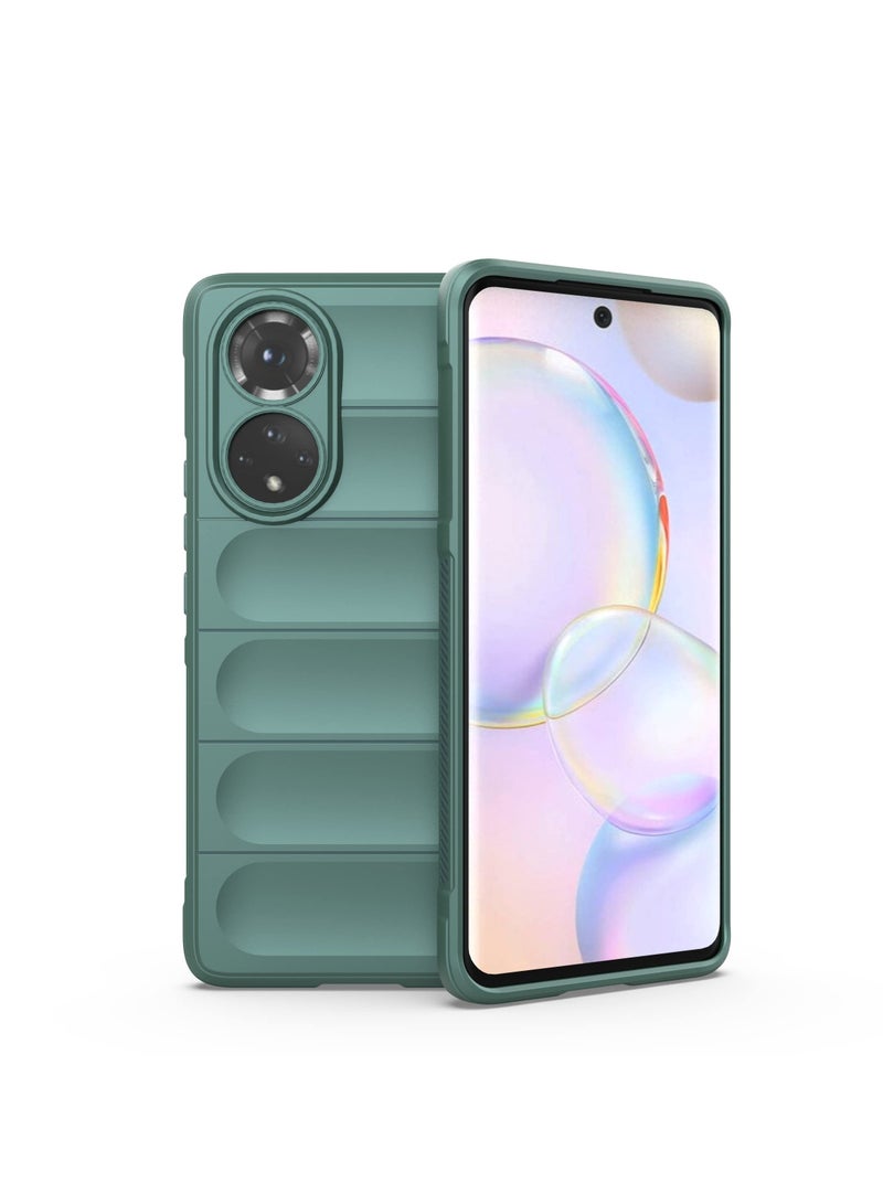 Phone case cover Magic Shield TPU + Silicone Shockproof Phone Case For Honor 50 / Nova 9 (Dark Green) - Image 1