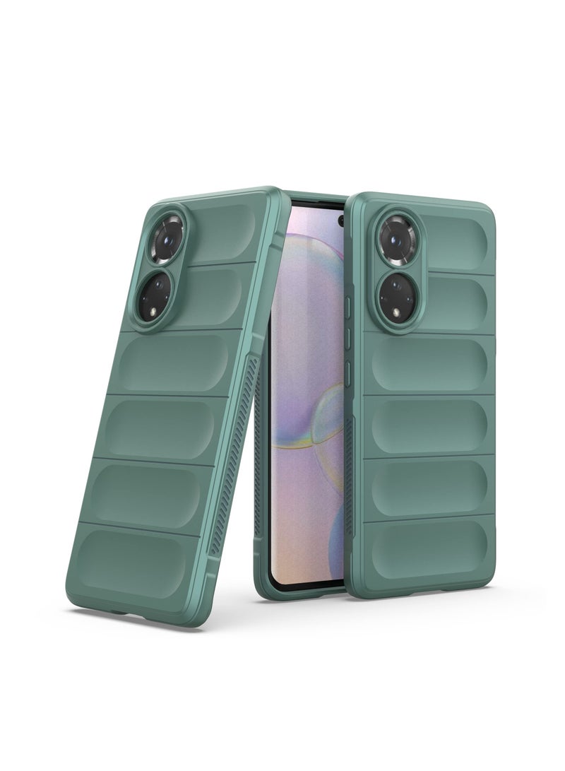 Phone case cover Magic Shield TPU + Silicone Shockproof Phone Case For Honor 50 / Nova 9 (Dark Green) - Image 2