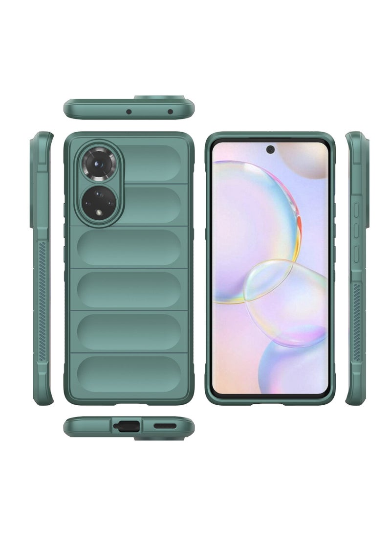 Phone case cover Magic Shield TPU + Silicone Shockproof Phone Case For Honor 50 / Nova 9 (Dark Green) - Image 3