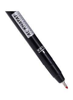 Al Khatat 1-Piece Calligraphy Pen 2mm Tip Red Ink  - Image 3
