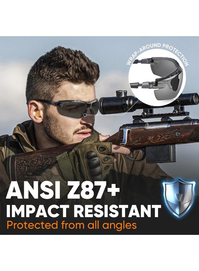 TICONN Safety Glasses for Men and Women with Adjustable Arms, ANSI Z87.1 Anti-Fog and Scratch Proof Eye Goggles, UV Protection Wrap Around Lenses Work Eyewear (Gray, 10PK) - Image 2