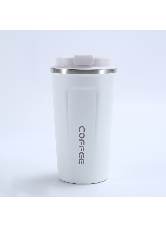 New 304 Stainless Steel Second-generation Coffee Cup Double-layer Vacuum Insulation Cup Outdoor Portable Handy Cup Gift Cup