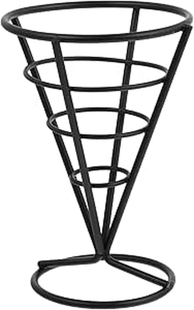 1pc French Fry Cone Basket Holder Iron Snack Stand For French Fries Fried Chicken Appetizers Versatile For Restaurants Parties - Image 1