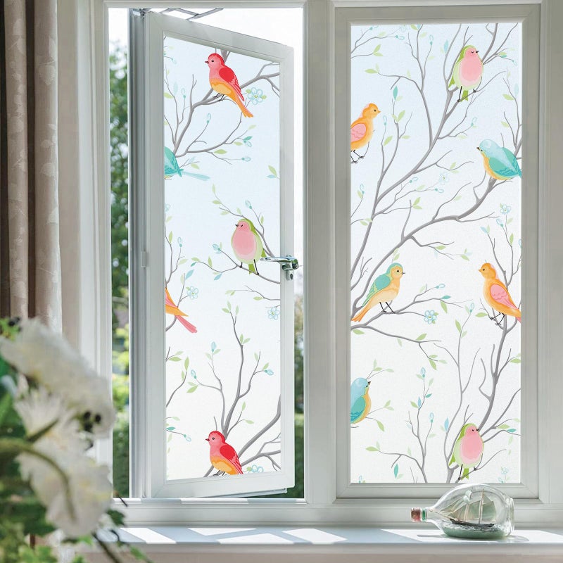 Coavas One Way Window Privacy Film Reflective Window Tint for Home See Out Not in Sun Blocking Anti UV Static Cling Glass Windows Door Coverings for Winter
