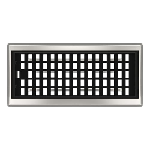 Decor Grates AJH410-NKL Floor Register, 4" x 10", Nickel - Image 3