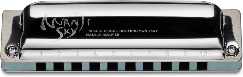 Suzuki Manji Sky 10-Hole Diatonic Harmonica in Key of G - Image 1
