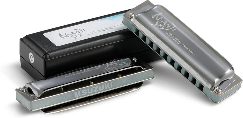 Suzuki Manji Sky 10-Hole Diatonic Harmonica in Key of G - Image 2