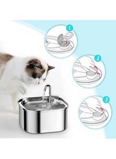 BIGTHREE Cat Water Fountain Filters, Cat Fountain Filters Set, 6 Pcs Activated Carbon Filter and 6 Pcs Foam Filter, Cat Fountain Filters Replacement, Water Filters for 3.2L/2L Cat Water Fountain  - Image 2