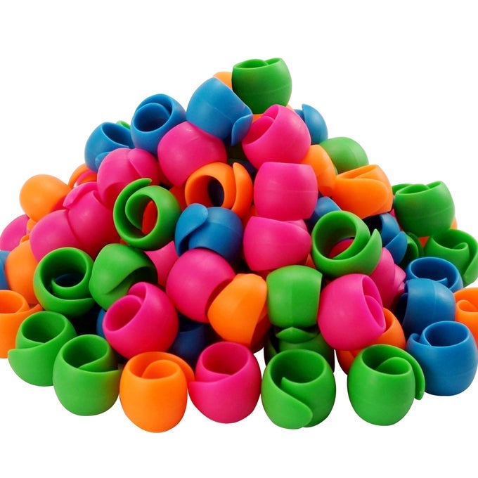 100PCS THREAD SPOOL SAVERSSPOOL HUGGERS PREVENT TAILS FROM UNWINDING NO LOOSE ENDS FOR SEWING AND EMBROIDERY MACHINE THREAD SPOOLS