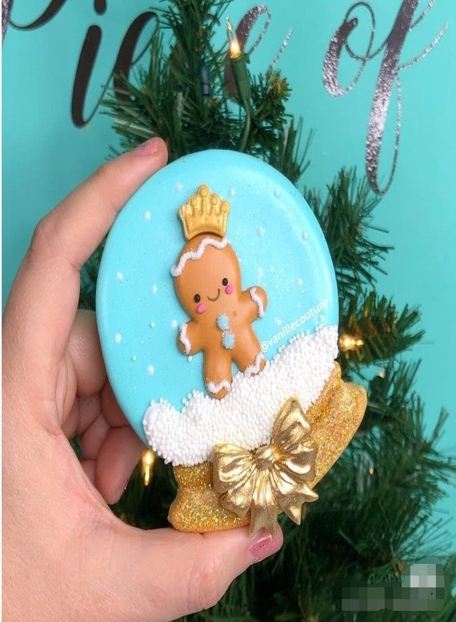 Q-BAKER Christmas Ornaments Cookie Cutters, 4PCS Stainless Steel Snow Globe,Round Ornament,Teardrop Bauble, Finial Shapes with Decorating Instructions - Image 5