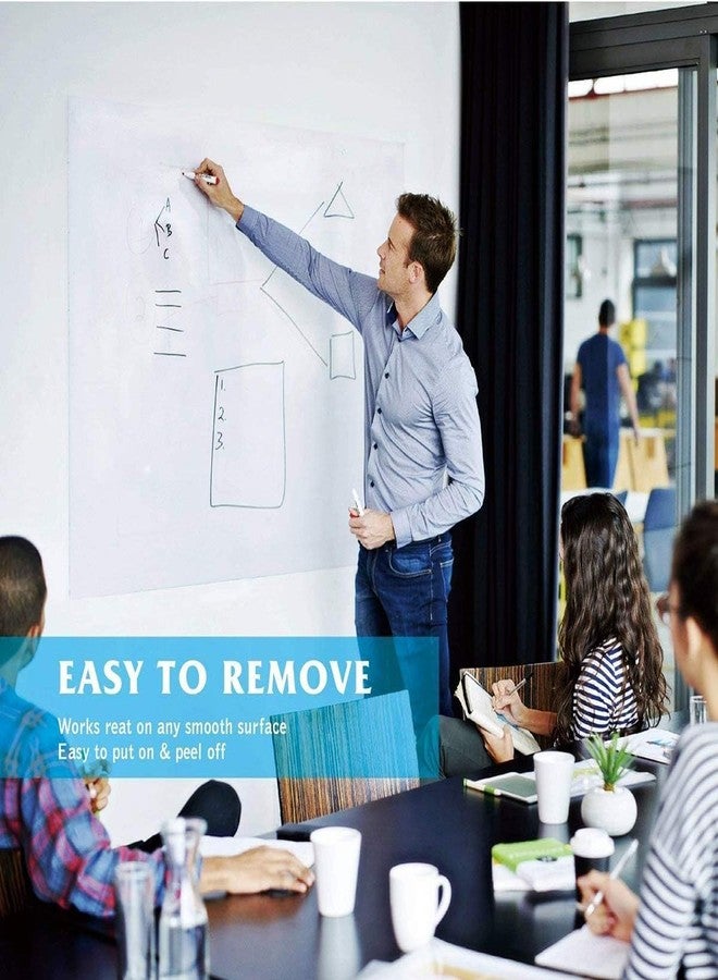 HOME13 White Board Wall Sticker Removable Self Adheisve White Borad Wallpaper with Marker for Home School Office College (24x80 Inch) - Image 3