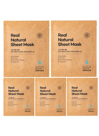 Kbeauty Real Natural Sheet Mask With Blue Ampoule With Unbleached & Nonfluorescent Sheet Ewg Verified Nongmo Cruelty Free No Artificial Fragrance Firming 5 Count - pzsku/Z78926EFF26DB5E2CC5C2Z/45/_/1719221773/9bde8830-bb19-40e9-9ca6-5cb9fc100f07