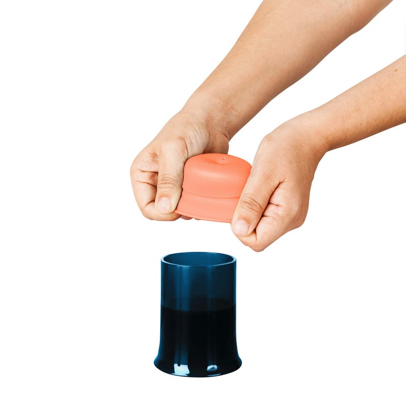 Boon SNUG Silicone Straw Sippy Cup - Set of 3 Lids, 3 Straws & Toddler Cup - Convert Kids Cups - Mint - Image 4