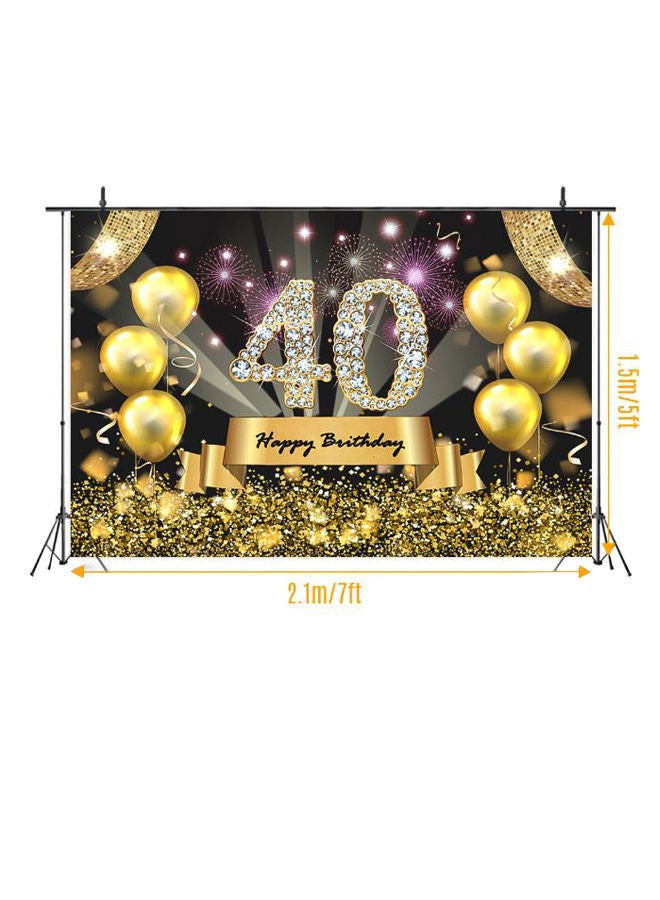 NIBEMINENT Happy Birthday Theme Photography Background Cloth Multiclour - Image 2