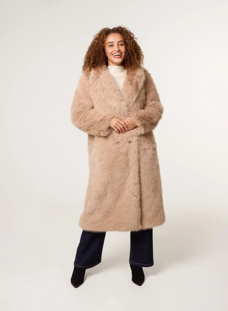 بلو فانيلا Long Fluffy Coat