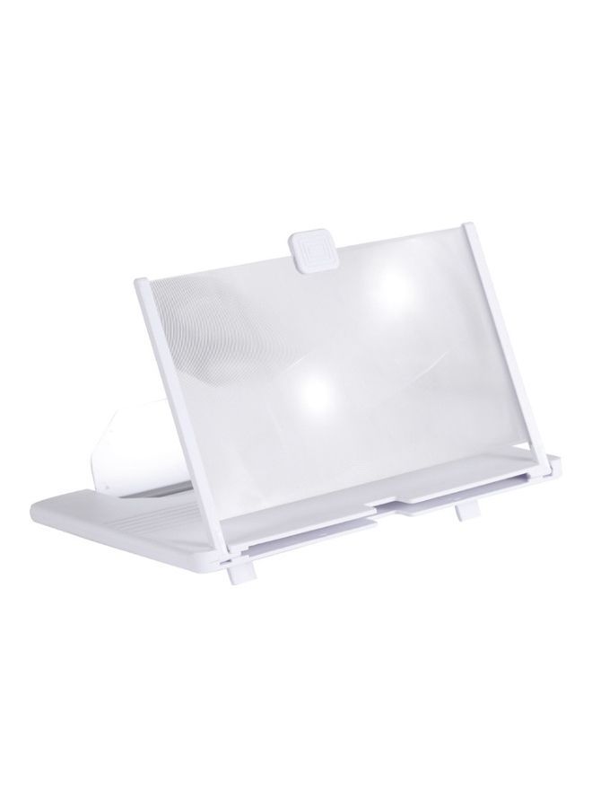NIBEMINENT Mobile And Tablet Screen Magnifier Holder White 