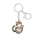 DUOWEI Acrylic Cute Tabby Cat Keychain Key Ring Kitten Accessories Gifts for Women Girls Cat Mom Car Keys Wallet Pet Lovers Brown - Image 2