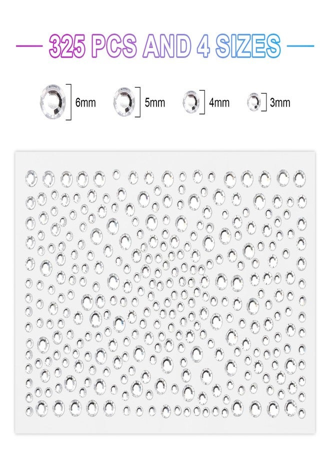 ايلير سايكل أحجار الوجه اللاصقة، أحجار الراين اللاصقة للمكياج والشعر والعينين والأظافر والأعمال اليدوية (ملونة) - Image 3