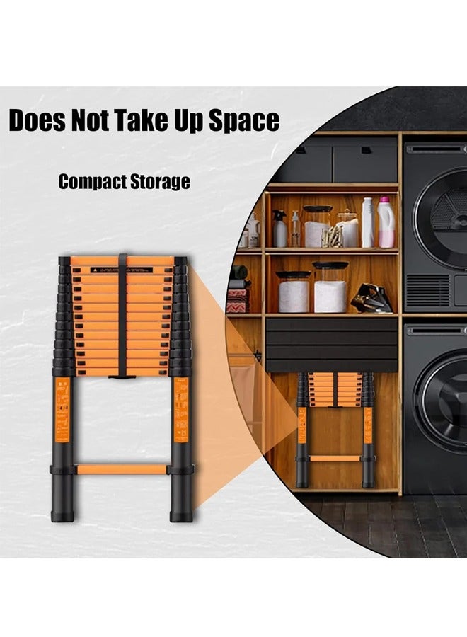 Imported telescopic Carbon steel ladder with adjustable parts Length 2.3meters Single /YT-CTS230 - Image 5