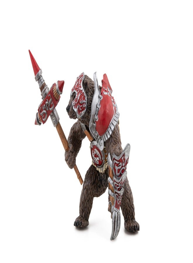 Papo - Mutant Bear Figurine - Hand-Painted Fantasy Warrior Toy for Kids Age 3+ - 36044 - Armored Bear with Mace and Claws - Fantasy & Medieval Collection - Image 1