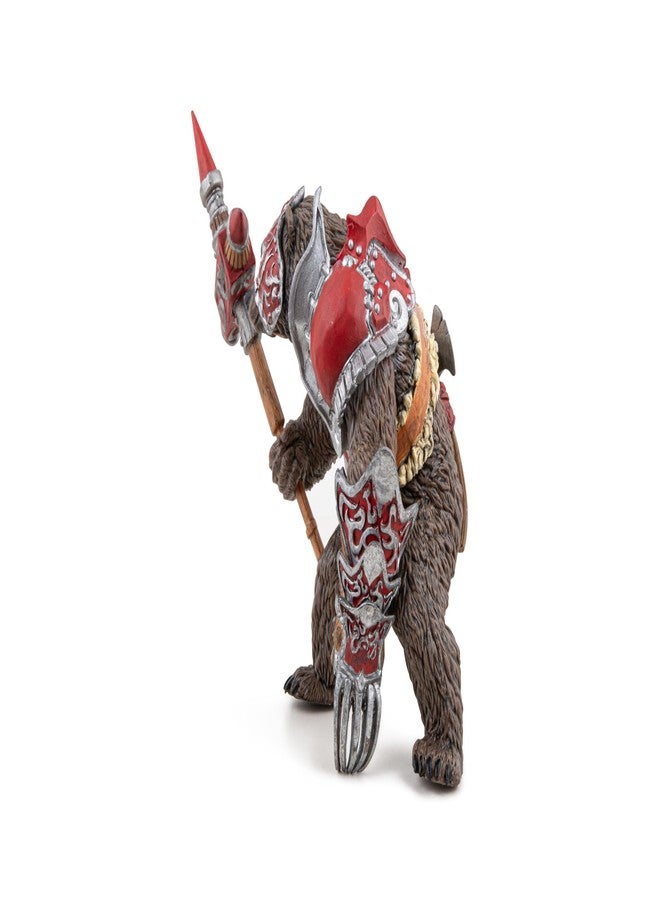 Papo - Mutant Bear Figurine - Hand-Painted Fantasy Warrior Toy for Kids Age 3+ - 36044 - Armored Bear with Mace and Claws - Fantasy & Medieval Collection - Image 2