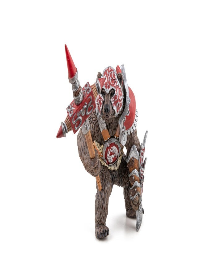 Papo - Mutant Bear Figurine - Hand-Painted Fantasy Warrior Toy for Kids Age 3+ - 36044 - Armored Bear with Mace and Claws - Fantasy & Medieval Collection - Image 3
