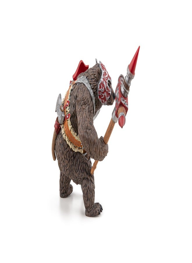 Papo - Mutant Bear Figurine - Hand-Painted Fantasy Warrior Toy for Kids Age 3+ - 36044 - Armored Bear with Mace and Claws - Fantasy & Medieval Collection - Image 4