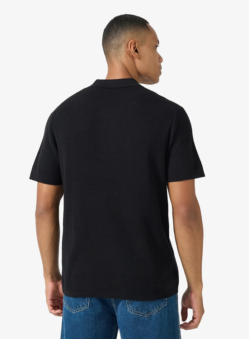 JACK & JONES Short sleeve knit Polo shirt