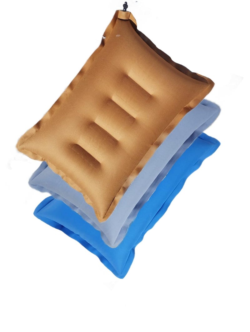 Shivam Mart Cotton Travelling Pillow Comfortable PortableNeck SupportLightweight Compact Travelling in Train BusFlight Camping Hostel and Office Pack of 3Get Color as per Availablity  - Image 2