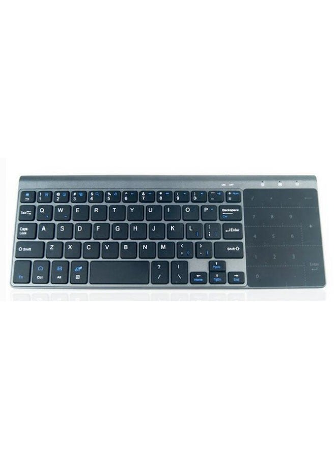 general Wireless Keyboard 2.4G Keyboard Lightweight Slim Touch Keyboard with Touchpad Android/Windows10/Scanning/Laptop/Tablet/Smart TV (Gray) - Image 1