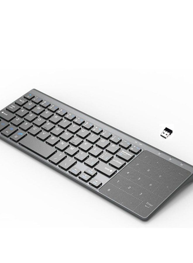 general Wireless Keyboard 2.4G Keyboard Lightweight Slim Touch Keyboard with Touchpad Android/Windows10/Scanning/Laptop/Tablet/Smart TV (Gray) - Image 5