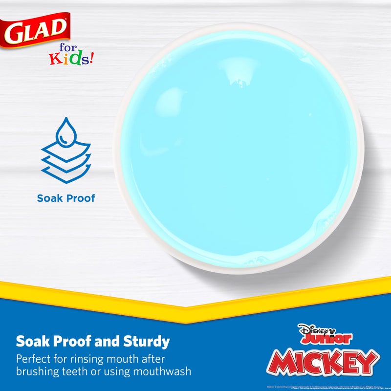 Glad for Kids Disney Mickey and Friends 3oz Mini Paper Bathroom Cups for Kids  Disney Paper Cups  Kids Bathroom Cups  Mouth Rinse Cups for Kids  3oz Paper Cups 20 Ct  BB29489CF - Image 4