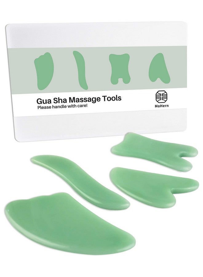 MoHern Gua Sha Massage Tools, 4 Pcs Gua Sha Tools Of Multi-Shapes, Guasha Scraping Massage Tools For Face And Body - Image 1