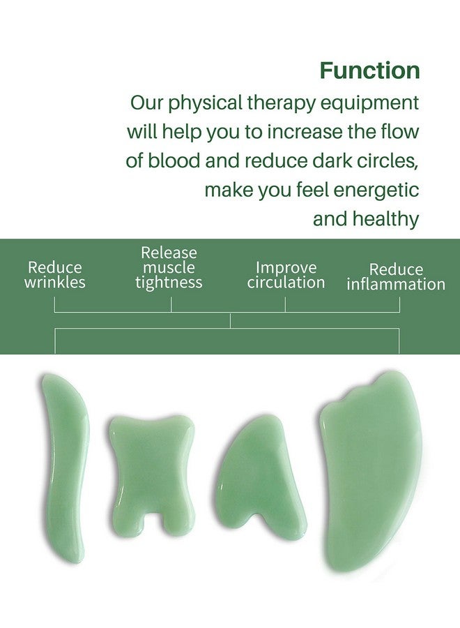 MoHern Gua Sha Massage Tools, 4 Pcs Gua Sha Tools Of Multi-Shapes, Guasha Scraping Massage Tools For Face And Body - Image 2