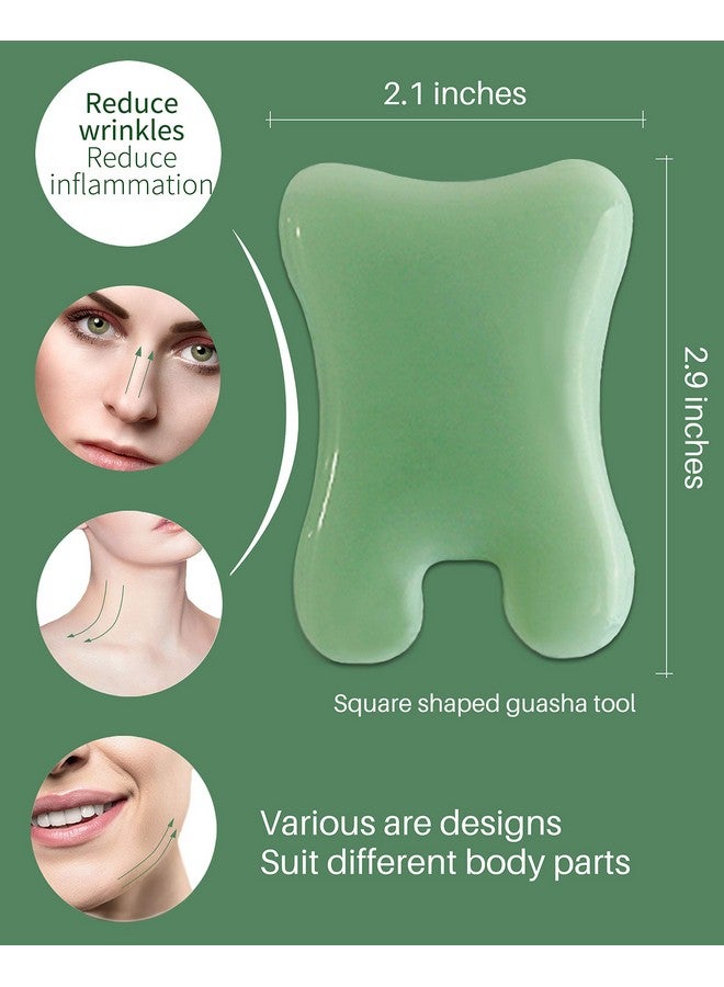 MoHern Gua Sha Massage Tools, 4 Pcs Gua Sha Tools Of Multi-Shapes, Guasha Scraping Massage Tools For Face And Body - Image 4