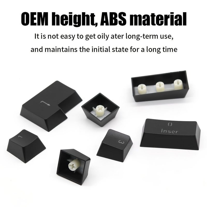 White OEM Multilingual Keycaps 132 Keys Spanish Russian French Thai - Image 2
