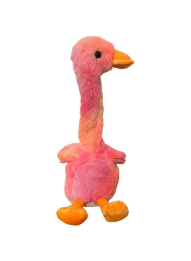 Ring Game Set Big Goose Set I Duck Don't Pour Duck Doll Shook His Head Goose Electric Ring Stall Toy Wholesale-Specifications:Pink Swinging Duck  - Image 1
