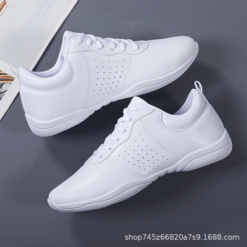 White Sole Athletic Fit Shoes For Men And Women Lala Bodybuilding Gymnastics Dance Shoes Children'S Grade Examination Competition Training Shoes Soft Sole - Image 5