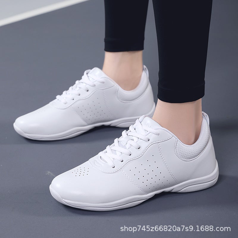 White Sole Athletic Fit Shoes For Men And Women Lala Bodybuilding Gymnastics Dance Shoes Children'S Grade Examination Competition Training Shoes Soft Sole - Image 3